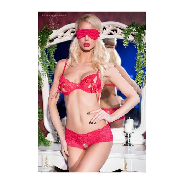 Anal | Chilirose Set di Lingerie Chilirose Rosso L Anal | Chilirose Set di Lingerie Chilirose Rosso L