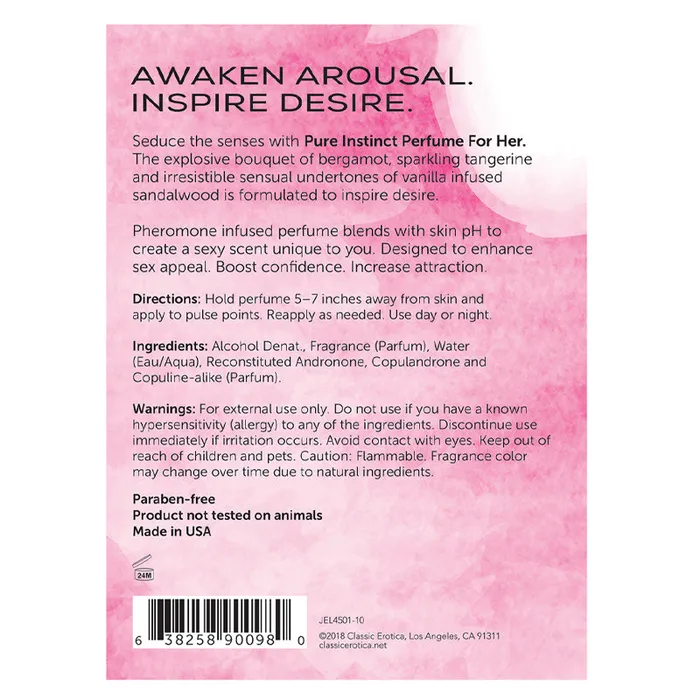 Anal | Pure Instinct Pheromone Perfume For Her - Coochy