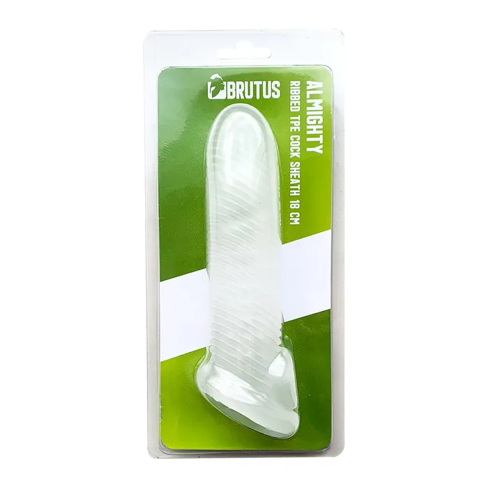 Brutus Brutus - Almighty - Penis Sleeve - 18 cm - Transparant | Male Sex Toys