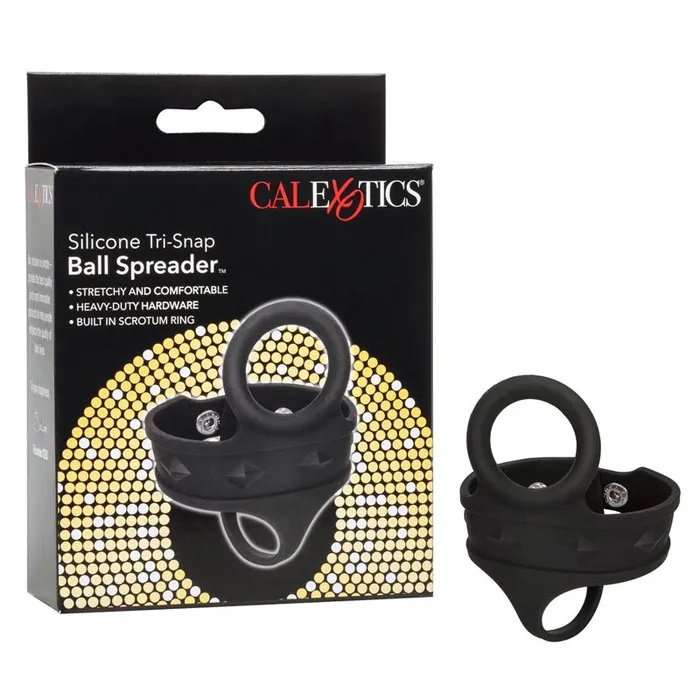 California Exotic Silicone Tri Snap Ball Spreader Male Sex Toys
