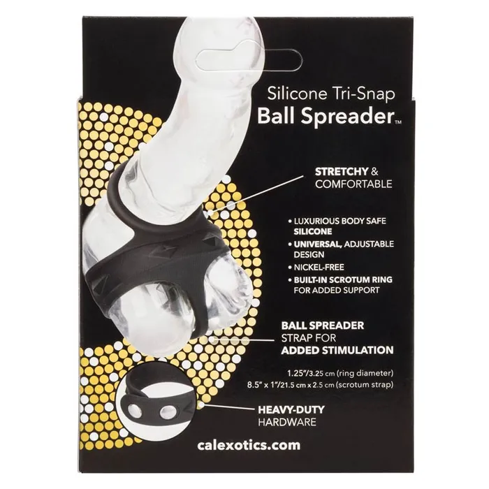 California Exotic Silicone Tri Snap Ball Spreader | Male Sex Toys California Exotic Silicone Tri Snap Ball Spreader | Male Sex Toys