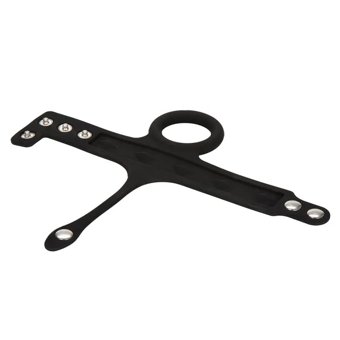 California Exotic Silicone Tri Snap Ball Spreader | Male Sex Toys California Exotic Silicone Tri Snap Ball Spreader | Male Sex Toys