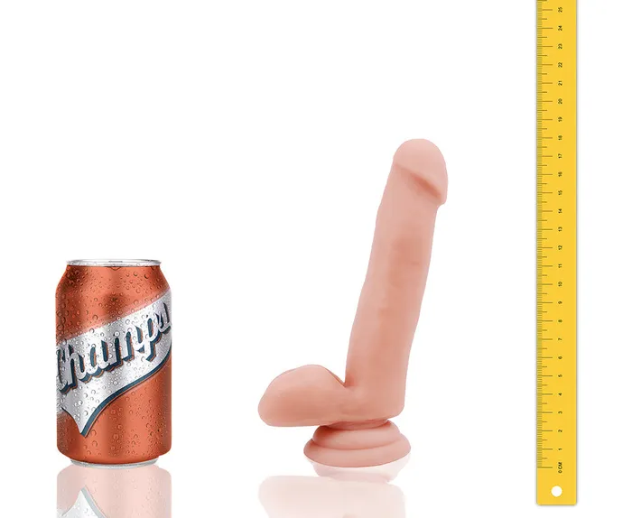 Champs Dildos Champs Cocky Dual Density Dildo 8 x 31 cm Lichte Huidskleur
