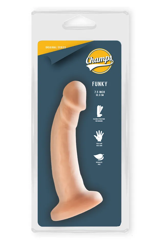 Champs Dildos | Champs - Funky - Original Dildo - 18.5 x 3 cm - Lichte Huidskleur