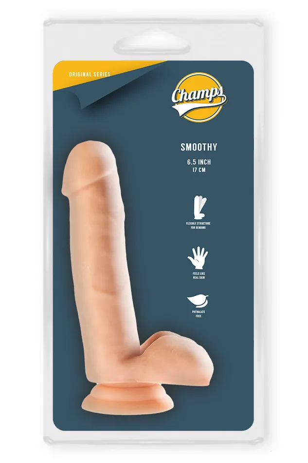 Champs - Smoothy - Original Dildo - 17 x 3 cm - Lichte Huidskleur | Champs Dildos
