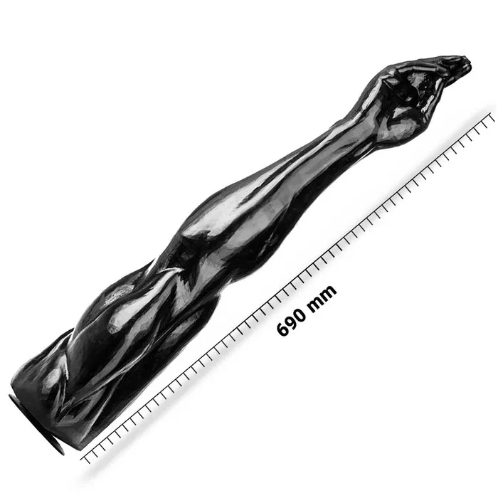 DEEP'R - Mega Muscle Fist - Zwart - 69.00 cm x Ø 6.50 cm | Deep'r Male Sex Toys