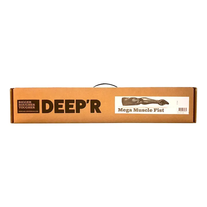 DEEP'R - Mega Muscle Fist - Zwart - 69.00 cm x Ø 6.50 cm | Deep'r Male Sex Toys