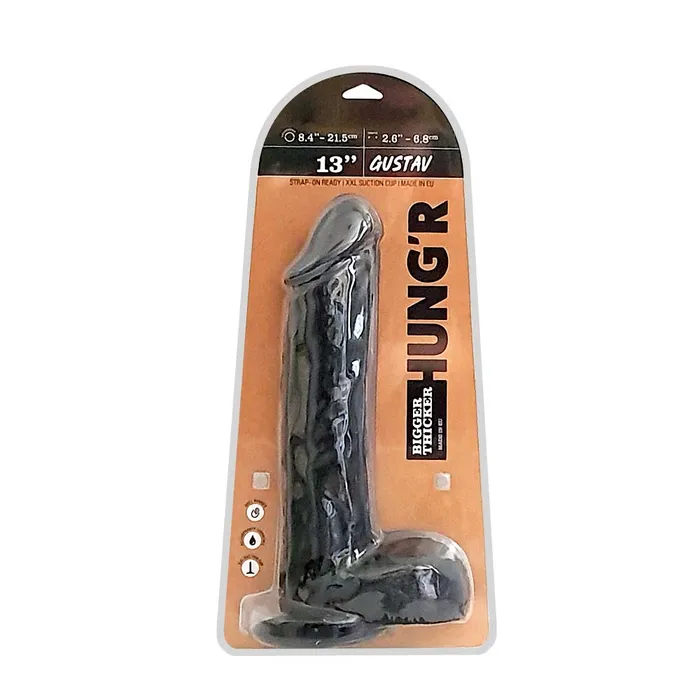 Dildos | Hung'r HUNG'R - Gustav - Dildo - Zwart - 33 cm - Ø 6.8 cm Dildos | Hung'r HUNG'R - Gustav - Dildo - Zwart - 33 cm - Ø 6.8 cm