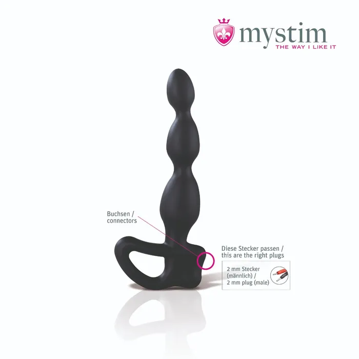 Dildos | Mystim Mystim - Electrosex - Big Bend-It! - Buigbare Buttplug