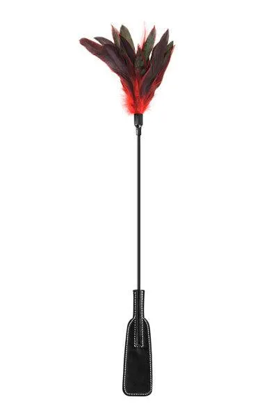 Dildos Sweet Caress Sweet Caress Zweepje En streelveer In 1 Rood