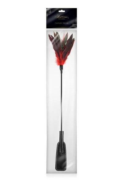 Dildos | Sweet Caress Sweet Caress - Zweepje En streelveer In 1 - Rood Dildos | Sweet Caress Sweet Caress - Zweepje En streelveer In 1 - Rood