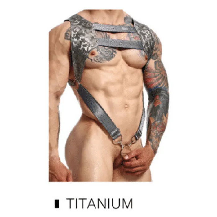 DNGEON Croptop Cockring Harness by MOB | MaleBasics Corp Female Sex Toys DNGEON Croptop Cockring Harness by MOB | MaleBasics Corp Female Sex Toys