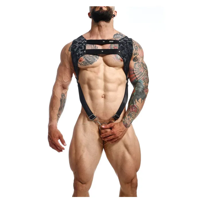 DNGEON Croptop Cockring Harness by MOB | MaleBasics Corp Female Sex Toys DNGEON Croptop Cockring Harness by MOB | MaleBasics Corp Female Sex Toys