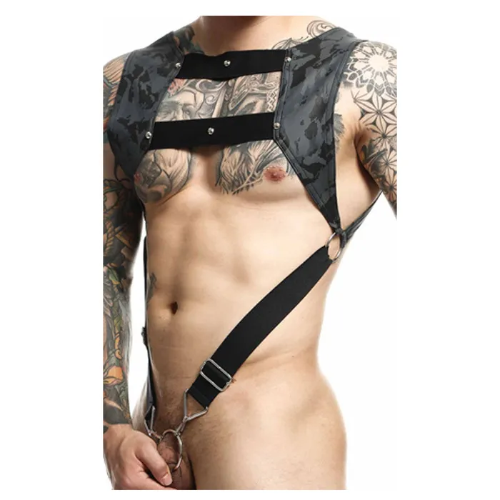 DNGEON Croptop Cockring Harness by MOB | MaleBasics Corp Female Sex Toys DNGEON Croptop Cockring Harness by MOB | MaleBasics Corp Female Sex Toys