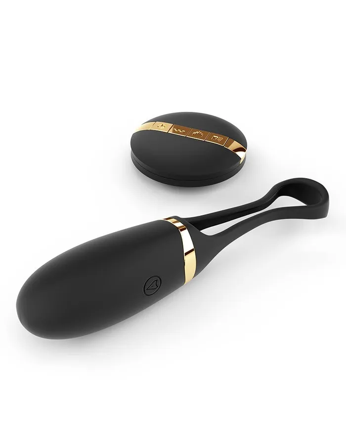 Dorcel Vibrators | Dorcel - Secret Delight - Vibrerend Ei - Met Voice Control - Zwart