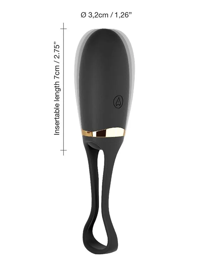 Dorcel Vibrators | Dorcel - Secret Delight - Vibrerend Ei - Met Voice Control - Zwart