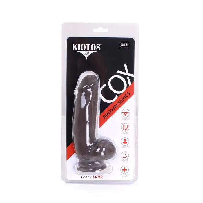 Kiotos COX Dildos | Kiotos Cox - Dildo 17.5 x 4 cm - Bruin