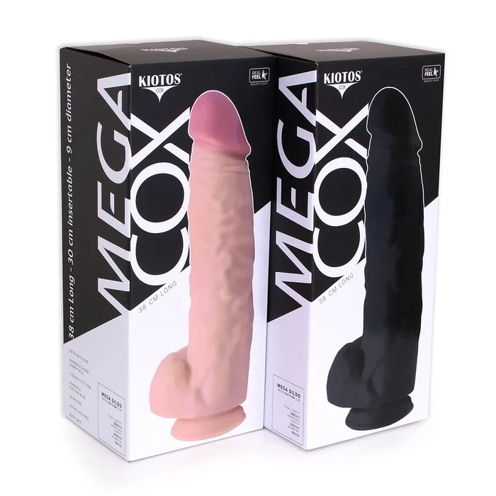 Kiotos Cox - Mega Dildo XXL 38 x 8.5 cm - Zwart | Kiotos COX Dildos