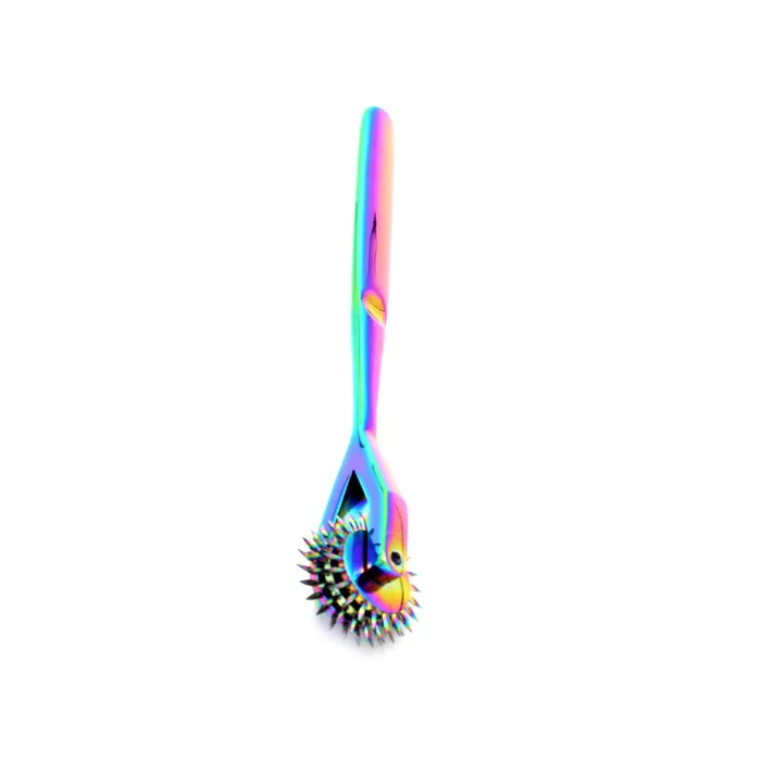 Kiotos Dildos | Kiotos Steel - Rainbow Pinwheel - Prikwieltje met 3 pinnen - Unicorn