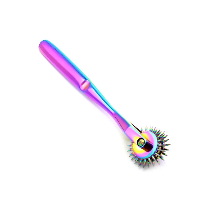 Kiotos Dildos | Kiotos Steel - Rainbow Pinwheel - Prikwieltje met 3 pinnen - Unicorn