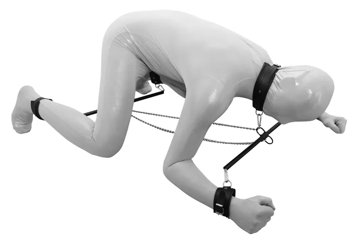 Kiotos Kiotos - Bondageset Prisoners Bar Spreidstang Met Leren Boeien | Vibrators
