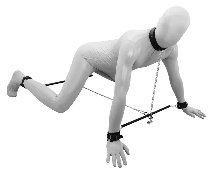 Kiotos Kiotos - Bondageset Prisoners Bar Spreidstang Met Leren Boeien | Vibrators
