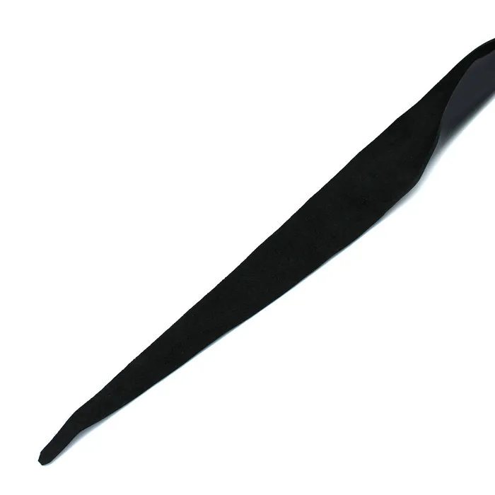 Kiotos - Zwart Lederen Flap Zweep met D-Ring | Kiotos Male Sex Toys