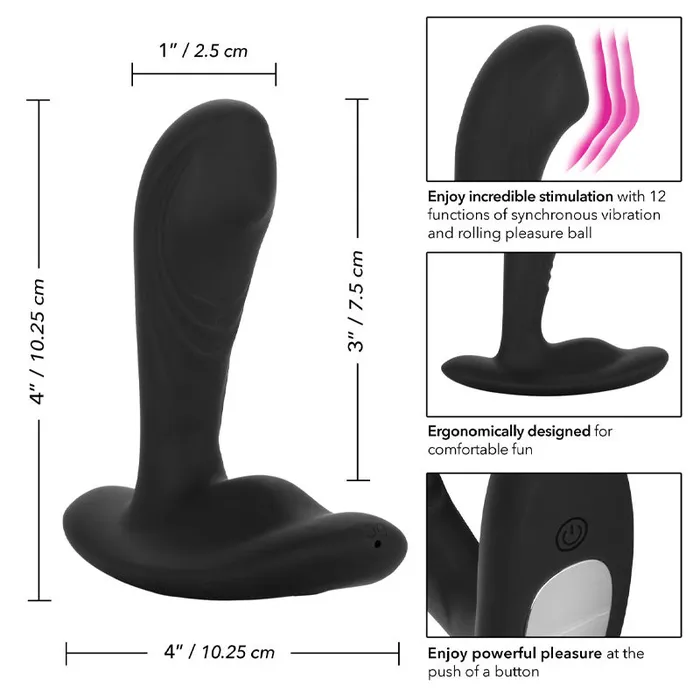 Male Sex Toys | California Exotic Eclipse Tapered Prostate Roller Ball Probe Male Sex Toys | California Exotic Eclipse Tapered Prostate Roller Ball Probe