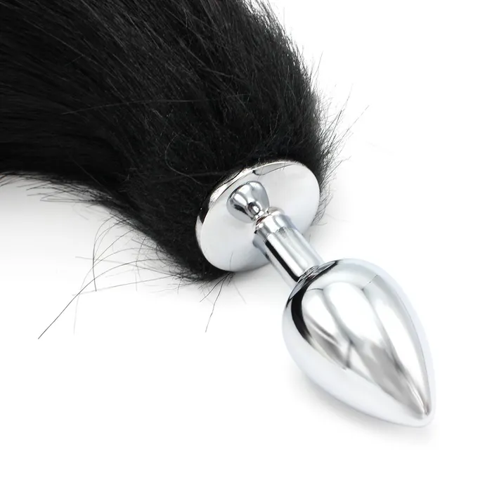 Male Sex Toys | Kiotos Kiotos Steel - RVS Buttplug Met Vossenstaart Kunstbont - Zwart - Maat S Male Sex Toys | Kiotos Kiotos Steel - RVS Buttplug Met Vossenstaart Kunstbont - Zwart - Maat S