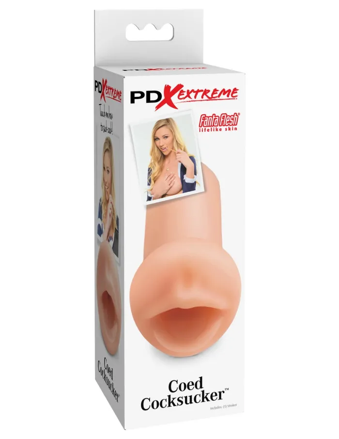 Male Sex Toys | Pipedream - PDX - Extreme Coed Cocksucker Masturbator - Lichte Huidskleur - Pipedream