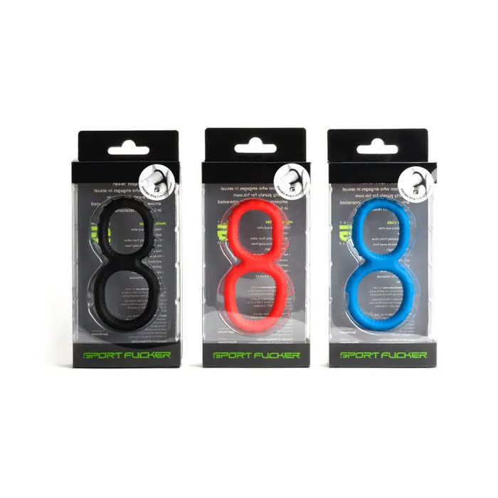 Male Sex Toys | Sport Fucker Sport Fucker - Enigma Ring - Siliconen Cockring - Zwart