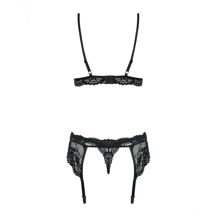 Obsessive Set di Lingerie con Pizzo Obsessive 810-SEG-1 Nero S/M | Anal Obsessive Set di Lingerie con Pizzo Obsessive 810-SEG-1 Nero S/M | Anal