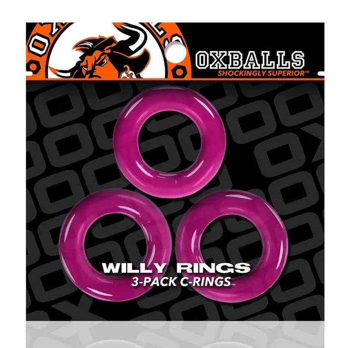 Oxballs (D) Vibrators | Oxballs - Willy - Cockring - 3 stuks - Hot Pink Oxballs (D) Vibrators | Oxballs - Willy - Cockring - 3 stuks - Hot Pink