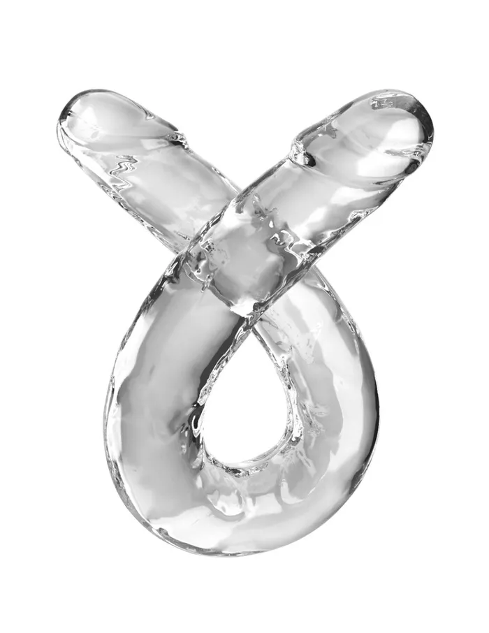 Pipedream Dildos | Pipedream - King Cock - Dubbele Dildo - 45,5 cm - Transparant