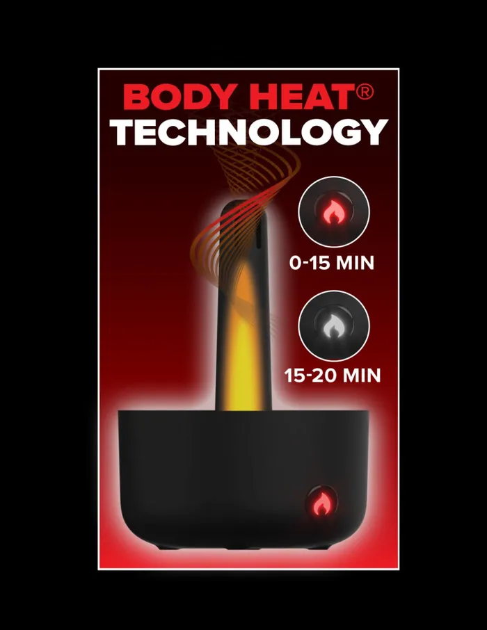 Pipedream Male Sex Toys | Pipedream - PDX Elite Milk Me Hotter - Verwarmende Masturbator - Zwart