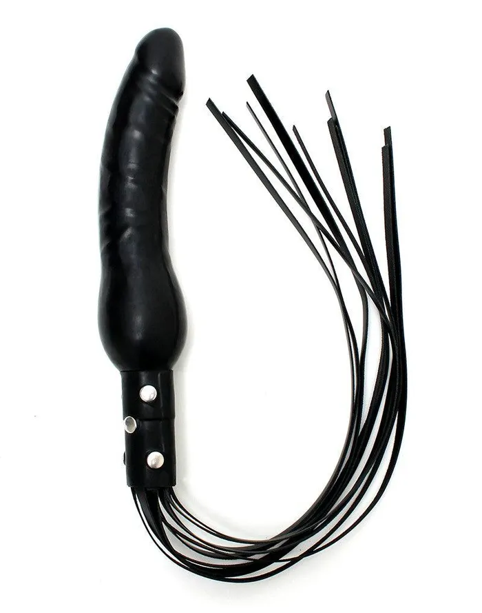 Rimba Leren Zweep Met Siliconen Dildo Rimba Dildos