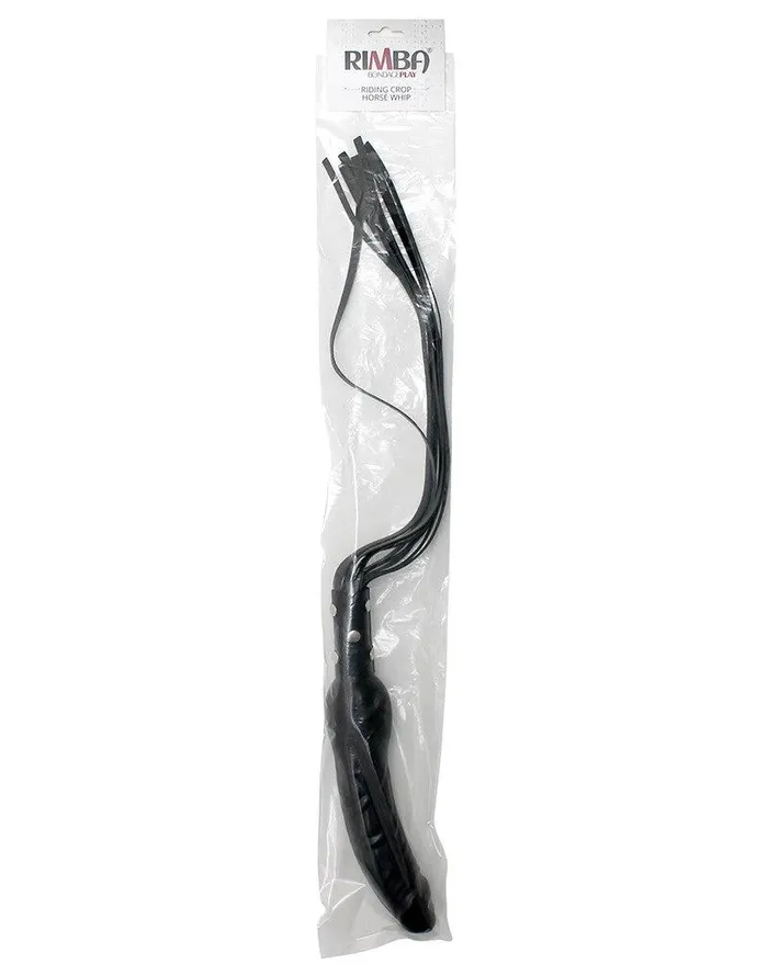 Rimba - Leren Zweep Met Siliconen Dildo | Rimba Dildos