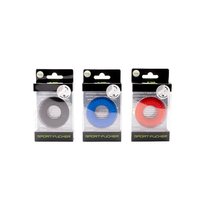 Sport Fucker Male Sex Toys | Sport Fucker - Nitro Ring - Siliconen Cockring of Ball Stretcher - Blauw
