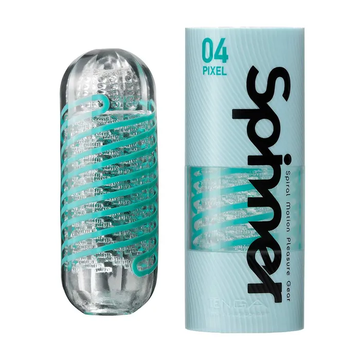 Tenga Spinner Pixel Masturbator Transparant Tenga Male Sex Toys