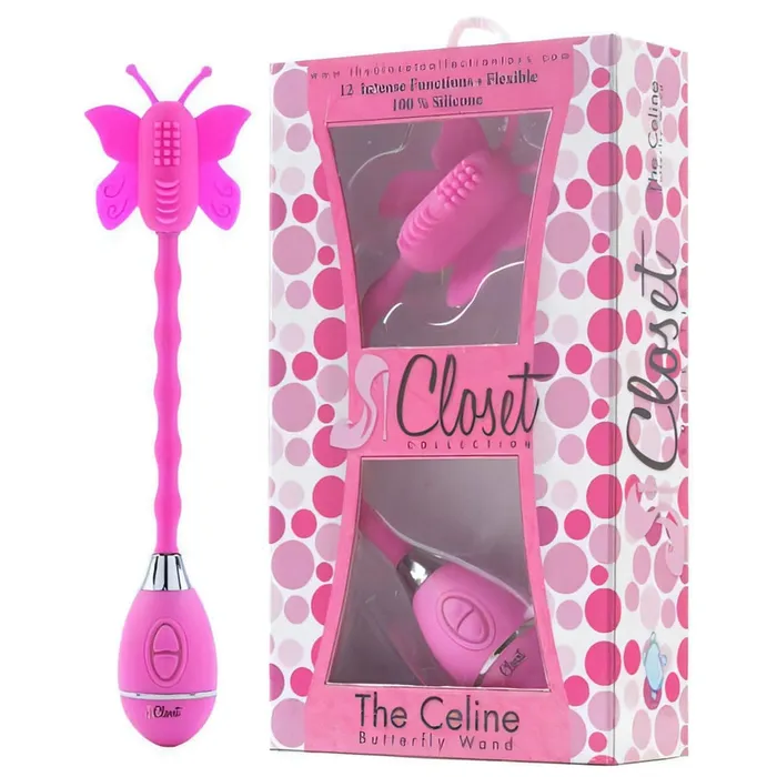 The Celine Bendable Butterfly Wand - Rosa | Closet Collection Vibrators