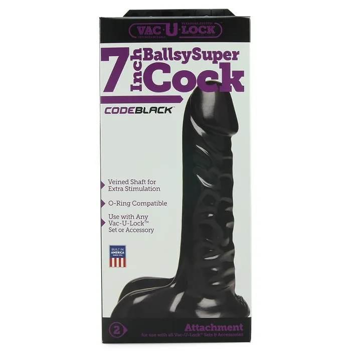 Vac-U-Lock Ballsy Super Cock - Non-retail Packaging | Doc Johnson Dildos Vac-U-Lock Ballsy Super Cock - Non-retail Packaging | Doc Johnson Dildos