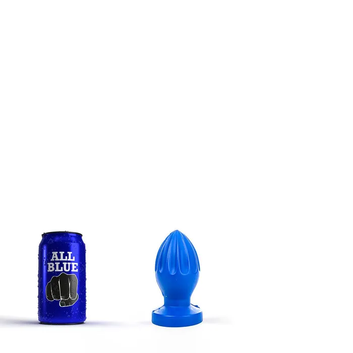 Vibrators All Blue Buttplug 12 x 5 cm Blauw All Black