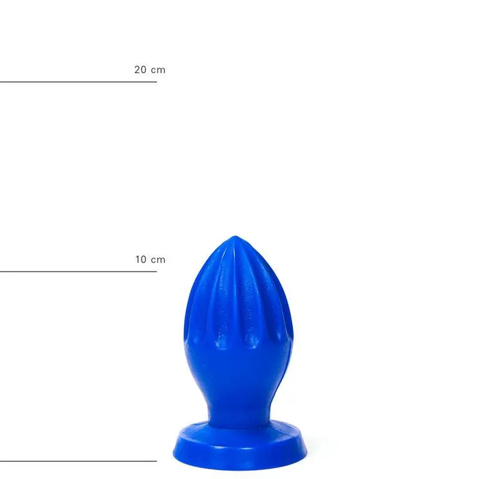 Vibrators | All Blue - Buttplug - 12 x 5 cm - Blauw - All Black Vibrators | All Blue - Buttplug - 12 x 5 cm - Blauw - All Black
