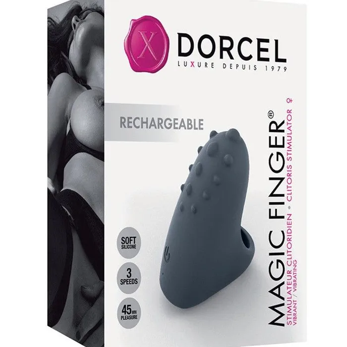 Vibrators | Dorcel - Magic Finger Recharge - Vinger Vibrator - Zwart - Dorcel