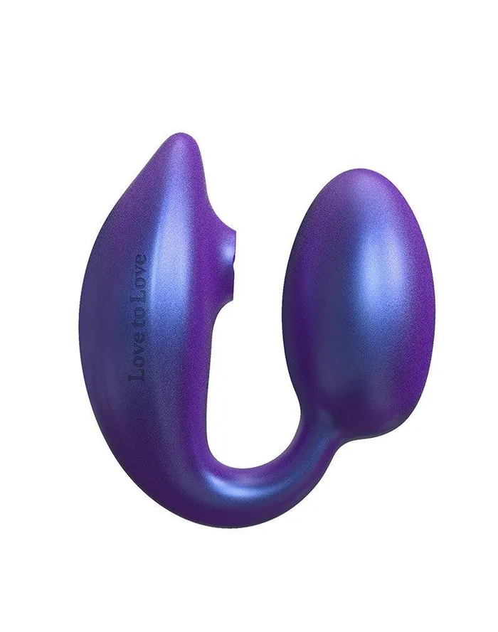 Vibrators | Love to Love - Wonderlover - Luchtdruk Vibrator en G-spot Vibrerend Eitje - Paars - Love to Love
