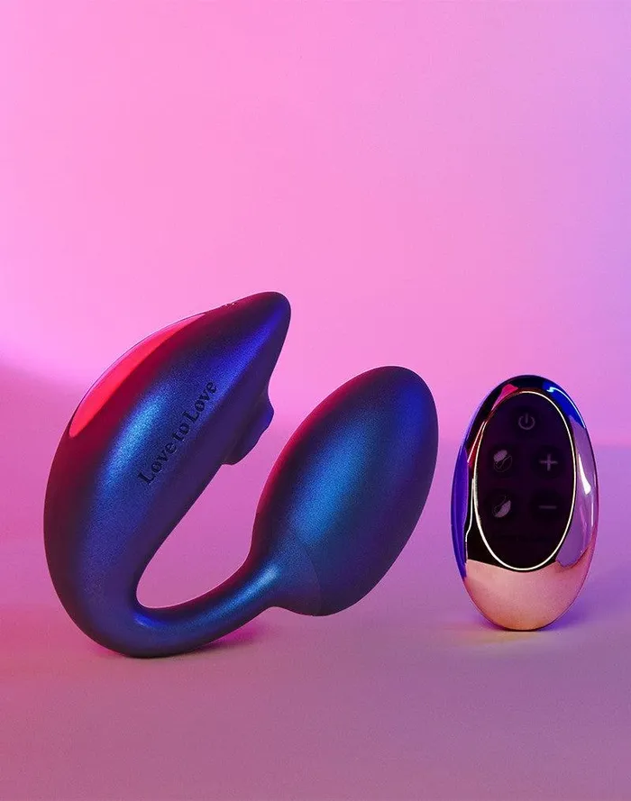 Vibrators | Love to Love - Wonderlover - Luchtdruk Vibrator en G-spot Vibrerend Eitje - Paars - Love to Love