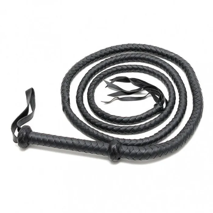 Vibrators Rimba Bondage Play Rimba Zweep Bullwhip 250 cm Zwart