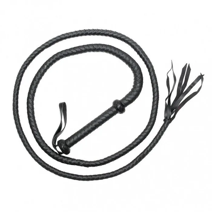 Vibrators | Rimba Bondage Play Rimba - Zweep - Bullwhip - 250 cm - Zwart