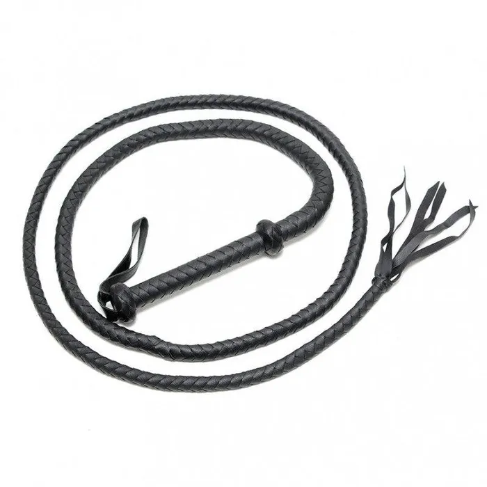 Vibrators | Rimba Bondage Play Rimba - Zweep - Bullwhip - 250 cm - Zwart